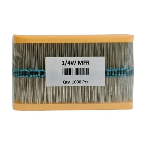 500K Ohm 1/4W Metal Film Resistor