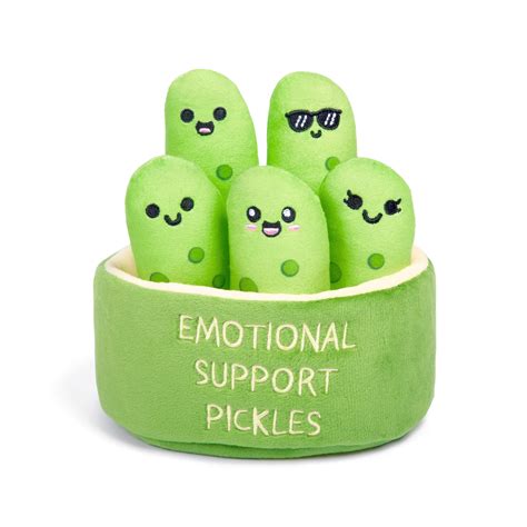 Amazon.com: Emotional Support Pickles by Relatable, Cuddly Stuffed ...