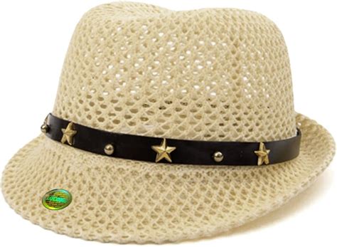 Buy Locomo Age 2-4 Boy Girl Cute Star Strap Straw Beach Sun Fedora ...