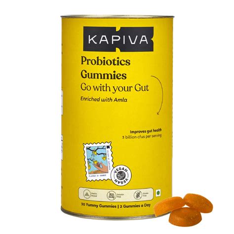 Kapiva Probiotic Gummies - 3Billion CFU Strains | Probiotic Supplement ...