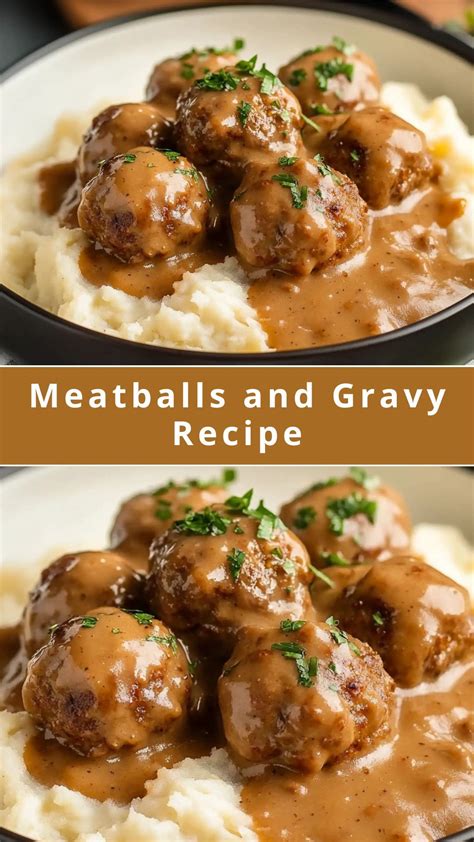 Meatballs and Gravy Recipe | Recipe | Meatballs and gravy, Meatball ...