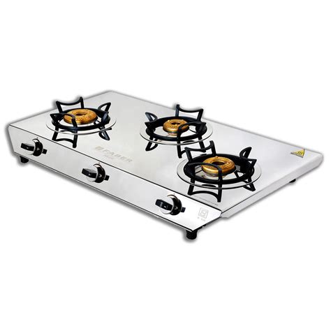 Buy Faber Hob Cooktop HILUX MAX 3 Brass Burner SS Online at Best Price ...