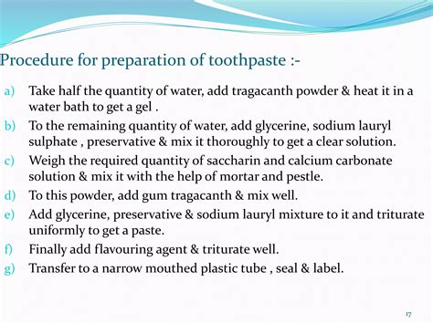 Image result for Gel Toothpaste Formulation