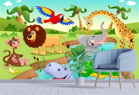 Buy Animal Wallpaper for Kids Room – 3-Year Warranty