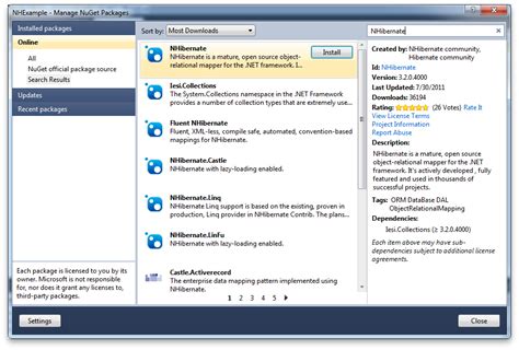 NuGet Tutorial Visual Studio 2010 的图像结果