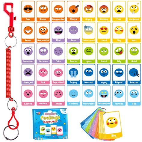 Buy 40PCS Emotions Face Feelings Cards Autism Communication Cards for ...