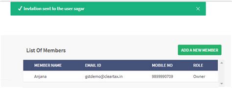 ClearTax GST Software- How to Add a New Member to Business