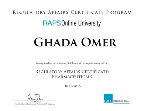 Regulatory affairs certificate | PDF