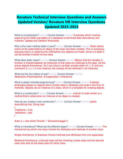 Image result for Revature Coding Questions and Answers