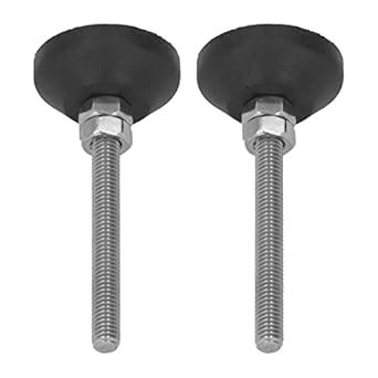 2PcsLeveling Mounts, Adjustable Nylon Rubber Base Pads, 30mm Round Base ...