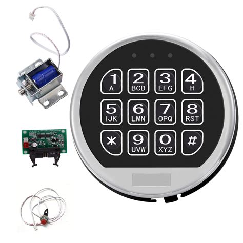 Buy Safe Lock Replacement Solenoid Lock Chrome Digital Keypad ...