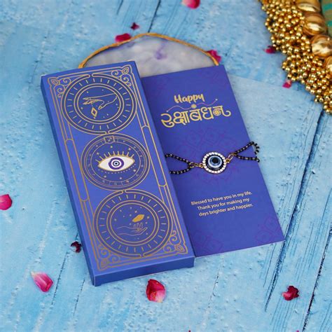 Buy Evil Eye and Black Beads Rakhi in India at Best Price - Zop by ...