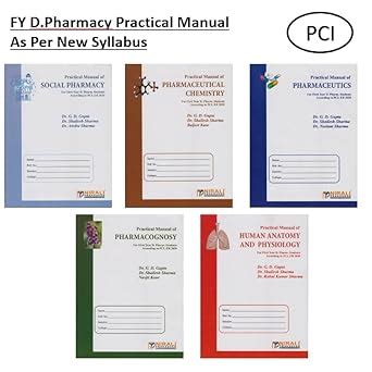 Buy Set Of 5 Practical Manuals For 1st year D.Pharmacy Books For ...