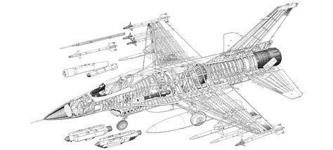 Airplane f16 coloring pages - kotitek