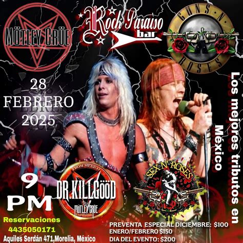 Tributo Show a Guns n Roses and Motley Crue, Aquiles Serdán 471 ...