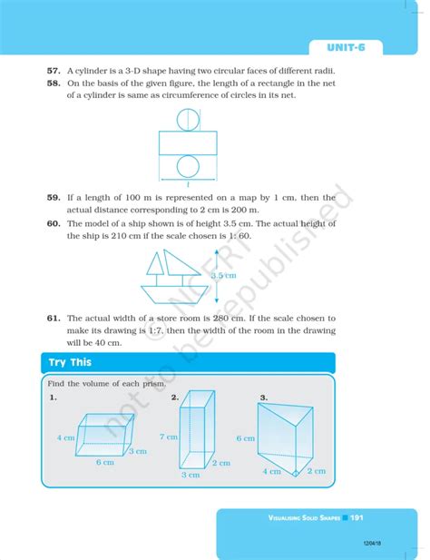 NCERT Exemplar Class 8 Maths Chapter 6 - Visualising solid shapes