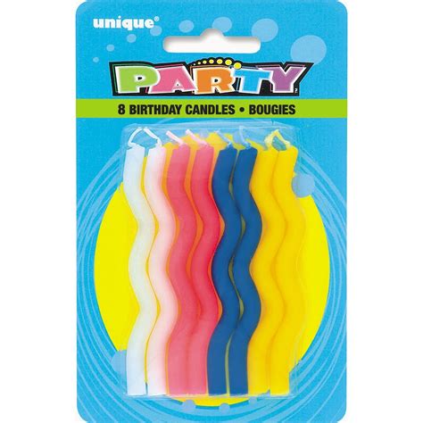 Zig-Zag Birthday Candles, 8ct : Amazon.in: Toys & Games
