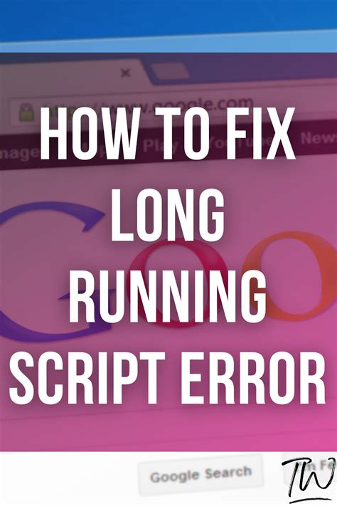 Image result for How to Fix Long-Running Script