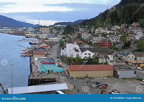 Ketchikan Alaska editorial photo. Image of mountain, ketchikan - 56158386