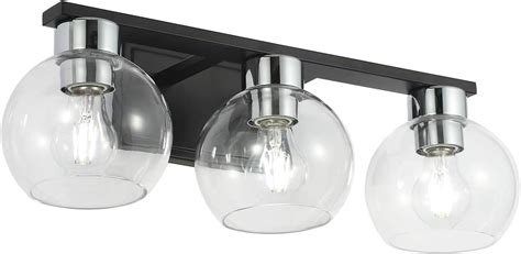 Buy Bathroom Vanity Light, HOPSON 22in 3-Light Black Vanity Lighting ...