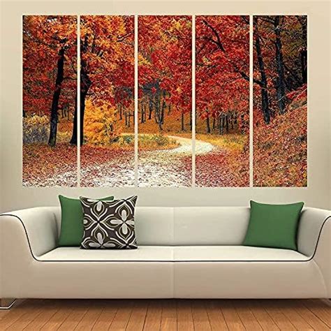 KYARA ARTS Multiple Frames, Beautiful Forest View Nature Wall Painting ...