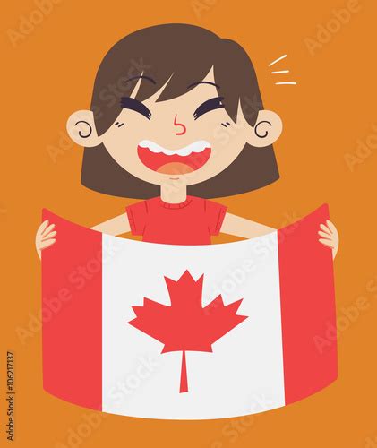 加拿大插画_加拿大卡通_加拿大插图_手绘_板绘_摄图网