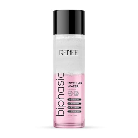 RENEE Biphasic Micellar Water- Effortless Makeup Removal, Unclogs Pores ...