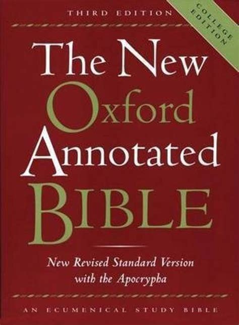 New Oxford Annotated Bible-NRSV-College: Buy New Oxford Annotated Bible ...