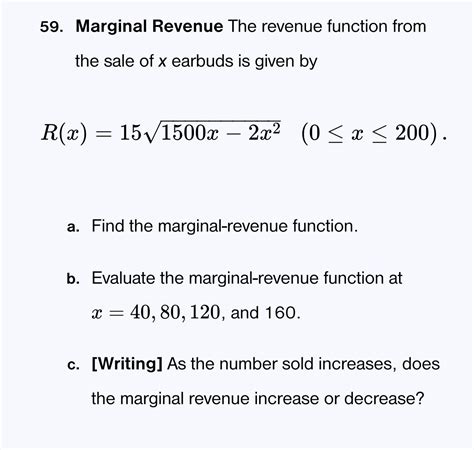 Image result for Marginal Revenue Function Desmos Example