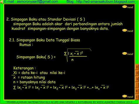 Image result for Simpangan Baku Examples