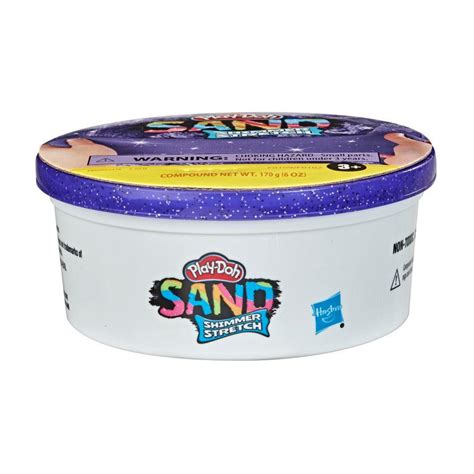 Buy Play-Doh Sand Shimmer Stretch Single Can of Sparkly Purple Compound ...