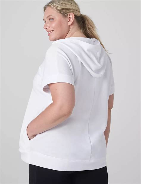 Short Sleeve Hooded Sweatshirt F 11