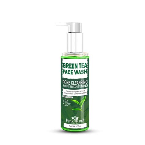 Amazon.in: Buy Pink Root Green Tea Pore Cleansing Face Wash 100ml ...