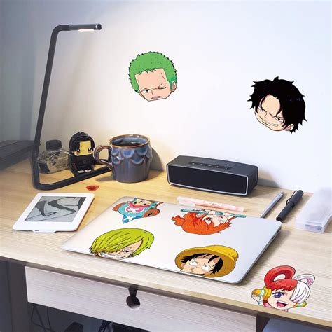 Buy 16 Pcs One Piece Anime Car Decals for Motorcycle Vehicle Trunk Rear ...