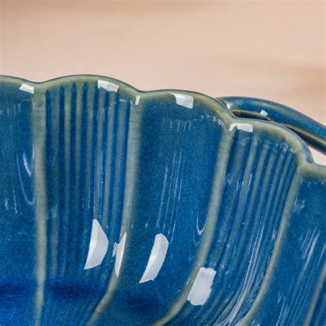 Ocean Serving Bowl with Handle Blue 600ml Online - Premium Serving Bowl ...