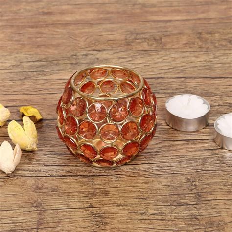 Buy Aldora Beaded Spherical Votive from Home Centre at just INR 295.0