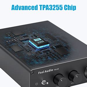 Fosi Audio TB10D Amplificateur HiFi Stéréo Classe D 2 Canaux