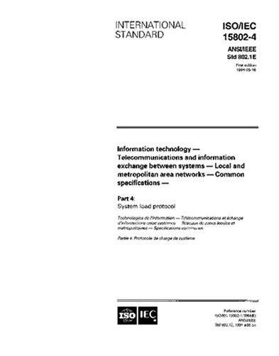ISO/IEC 15802-4:1994, Information technology - Telecommunications and ...