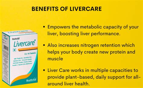 HealthAid Livercare | Liver Detox supplement with Milk Thistle ...