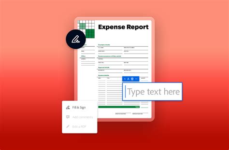 Free downloadable expense report template and how to use it | Adobe Acrobat
