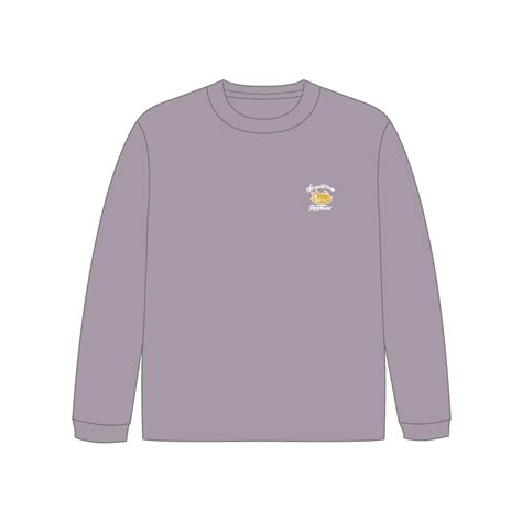 "Roomies"の刺繡ロンT-BIGシルエット- （パープル） Sサイズ | the quiet room OFFICIAL WEB STORE