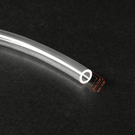 Buy PVC Clear Vinyl Tubing 6mm(1/4) ID 9mm OD 10ft Plastic Pipe Air ...