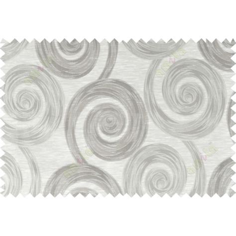 Grey brown beige color orbit pattern polycotton main curtain designs 113352