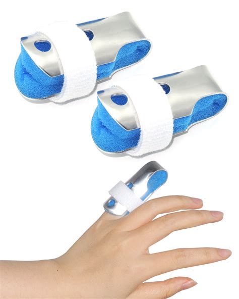 TAROYQASUL 2pcs Metal Finger Splint Middle Finger, Medium Size Finger ...