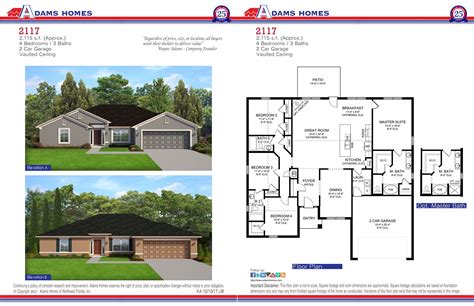 Floor Plan 2117 | Adams homes, House plans, Dream house plans