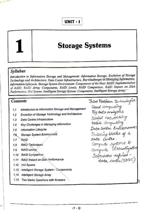 CSE-301: Information Storage and Management Overview and Concepts - Studocu