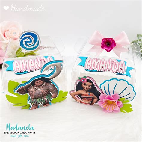 Moana Party Favors, Maui Birthday, Moana Birthday Candy Box- Madanela