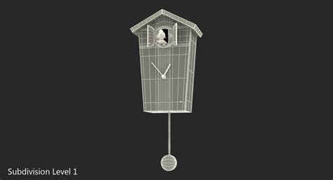 3D Cuckoo Clock White model | 3D Molier International