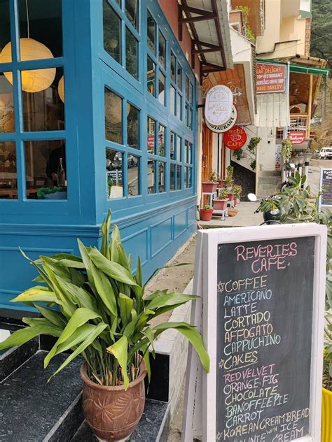 Menu at The Reveries Cafe, Naggar