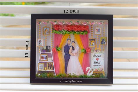 THE WEDDING Miniature Frame | Unique Wedding gift idea | 3D ...